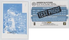 2016 Panini Donruss 1982 Design Test Proof Cyan /49 Andrew McCutchen #D82-16