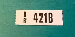 1970 428 CJ ENGINE-AUTOMATIC - ENGINE CODE VINYL STICKER DECAL -  FORD MUSTANG - Picture 1 of 2