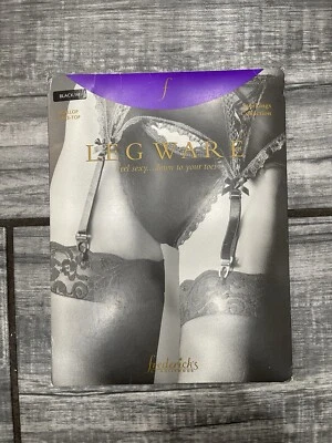 Fredericks of Hollywood Leg Ware Scalloped Lace Thigh High Stockings Size M - Image 1 of 4