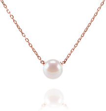 Handpicked AAA+ Freshwater Cultured Single Pearl Necklace Pendant | Gold Necklac
