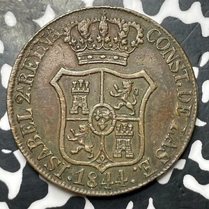 1844 Spain Catalonia 6 Quartos Lot#MK338 - Picture 1 of 2