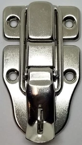 3" vernickelt Verschluss Zugbolzenschloss MIT VORHÄNGESCHLOSSSCHLAUFE Schmuck kleiner Riegel Ameise - Bild 1 von 8