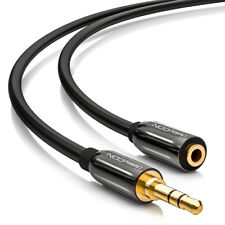 deleyCON PREMIUM HQ Stereo Audio Klinken Kabel / 3,5mm Stecker zu Buchse [7,5m]