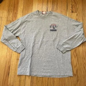 New England Patriots Super Bowl XXXVI Champions Long Sleeve Shirt Size XL NFL - Picture 1 of 6