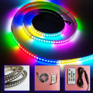 5V WS2812B 5050 RGBIC LED Pixel Strip Light 144LEDs/m Addressable Individually - Picture 1 of 14