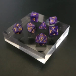 Juego completo de dados - Amathyst Swirl - D4 a D20 - Dungeons & Dragons - D&D - Imagen 1 de 1