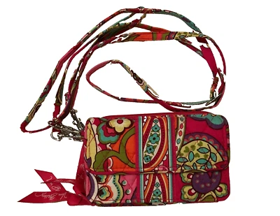 Vera Bradley All Together Wallet/Crossbody/Wristlet Purse Pink Swirls - Image 1 of 4