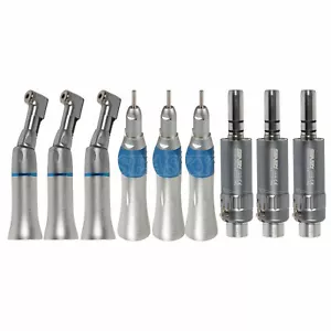 9x Dental NSK style Slow Speed Handpiece Straight Contra Angle Air Motor 2H EP2 - Picture 1 of 11