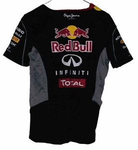 Red Bull F1 Racing Pepe Jeans London Polo Shirt Mens Medium Pullover Shirt NWOT - Picture 1 of 2