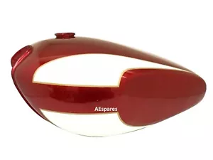 For TRIUMPH T160 CHERRY AND WHITE PAINTED PETROL GAS FUEL TANK ECs - Bild 1 von 5
