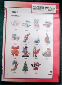 OESD "Christmas #3" 25 Designs Machine Embroidery Design CD - Picture 1 of 2