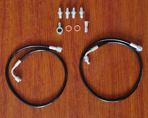 SS Brake Master Cylinder Line Kit Honda 92-00 Civic EK 92-97 Del Sol non ABS - Picture 1 of 1