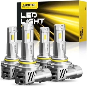 AUXITO Combo 4 9005 + 9006 LED Headlight Kit Bulbs High Low Beam White 750000LM - Picture 1 of 13