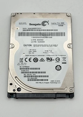 Seagate ST500LT012-1DG142 500GB 5400 RPM HDD - Low Hours - Image 1 of 2