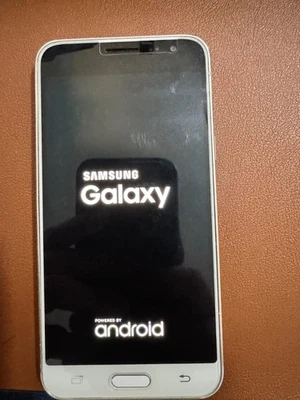 USADO Samsung Galaxy J3 (2016) - 16 GB - Blanco (AT&T) (*Leer Descripción) Foto 1 de 4