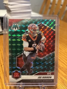 2021 Panini Mosaic - Variations AFC Joe Burrow #226 Green Mosaic Prizm - Picture 1 of 2