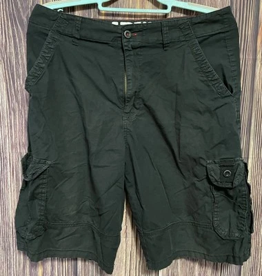 Pantalones Cortos Airwalk Para Hombre 32 Carga Mini Bolsillos Utilidad Trail Lona Negros Foto 1 de 4