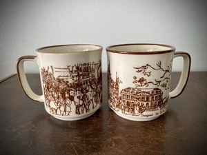 New Orleans D.H. Holmes Tassen King Rex nähert sich Karneval & Kathedrale 2er Set - Bild 1 von 9