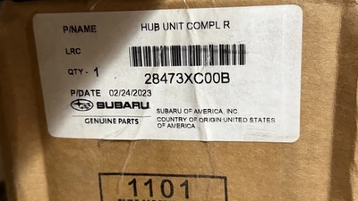 Rodamiento de unidad de buje trasero #28473XC00B nuevo OEM 2015-21 Subaru Legacy/Outback Foto 1 de 2