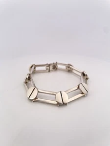 Sterling Silver Link Bracelet/ 8.5”/ 54.2g - Picture 1 of 4
