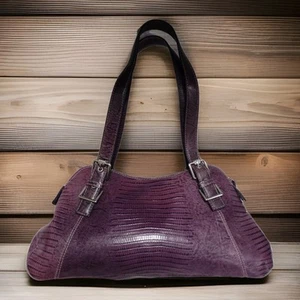 Jones New York lila Lederimitat Retile Hand/Schultertasche - Bild 1 von 12