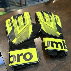 Umbro Goalie Handschuhe Fußball Junior Medium - grün/schwarz EUc - Bild 1 von 3