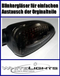 Clignotant Noir Verres BMW K 1300 S Arrière Fumé Arrière Verre de Signal - Picture 1 of 2