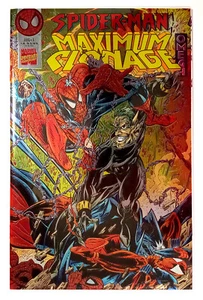 Spider-Man Maximum Clonage Omega #1 Chromium Wrap Foil CVR (1995) Marvel - Picture 1 of 2