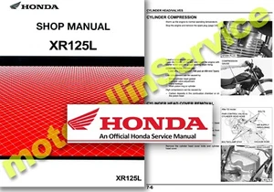 Honda XR125 Service Manual - Workshop Manual XR 125 L A 2003 2004 2005 2006 2007 - Picture 1 of 1