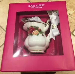 Royal Albert Old Country Roses mini brocca crema ornamento, 2,4" 2015 - Foto 1 di 1