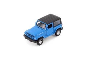 JEEP WRANGLER, BLUE - SHOWCASTS 67425D - 1/43 SCALE DIECAST MODEL TOY CAR - Picture 1 of 5