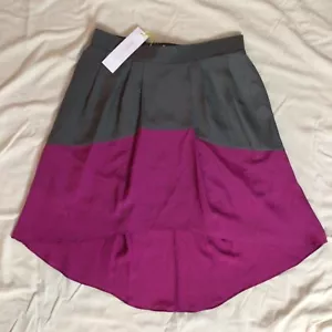 BCBGeneration Hi Low leichter Rock grau beere Polyester Taschen gefüttert neu mit Etikett $ 78 - Bild 1 von 7