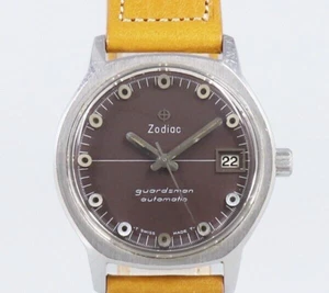 Zodiac Guardman Ref.722-930 Cal.72B Automatisch Aufzug Edelstahl 1960 Herren Uhr - Bild 1 von 8
