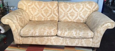Laura Ashley 'MORTIMER' Large 2-3 Seater - Gold Upholstery - Project - Image 1 of 4
