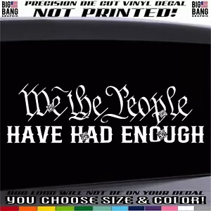 We The People 2A NRA EE. UU. Patriótico Troquelado Vinilo Ventana Calcomanía Adhesiva Coche Camión - Imagen 1 de 4