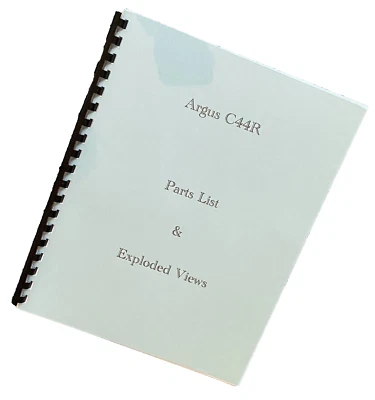 Argus C44R Parts List & Exploded Views New*Free Shipping* - Image 1 of 3