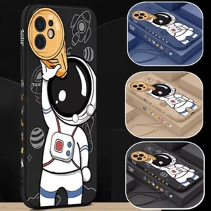 Cute Astronaut Phone Case For iPhone 11 12 13 14 Pro Max XS Cover Lens Protector - Picture 1 of 14