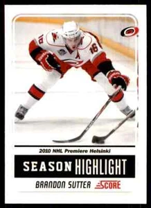 2011-12 Score Season Highlight Brandon Sutter #3 - Picture 1 of 2