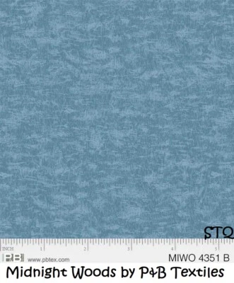 Midnight Woods тон на тон хлопок лоскутное одеяло ткани P & B текстиль 4351 синий - Изображение 1 из 4