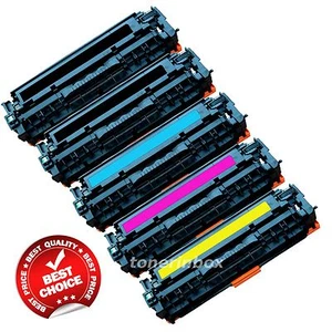 5pk Compatible CF380A CF381A CF382A CF383A Toner Set for LaserJet M476dn M476dw - Picture 1 of 5