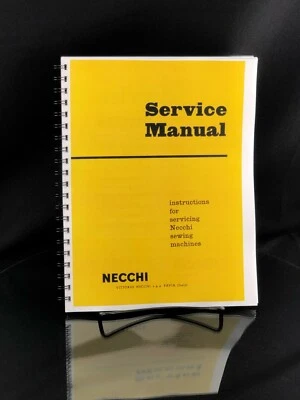 Necchi Service Manual For Models BF BU MIRA NOVA Coil Bound Reprint Copy - Image 1 of 4