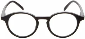 Gafas UCI Pantalla Visión 100% Luz Azul Filtrado Computadora Gafas Redondas Negras - Imagen 1 de 3