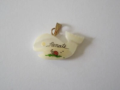 Anhänger Permutt Walfisch Marienkäfer Renate Mini 2,1 g/2,6 x 2,1 cm - Bild 1 von 2