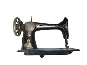 1900's Singer AC303133 Treadle Sewing Machine | Egyptian Sphinx (Cast Iron Base)