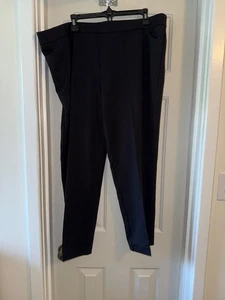 GRAVER Susan Graver PETITE Status Stretch Slim Leg Ankle Pant BLACK 2XP - Picture 1 of 2