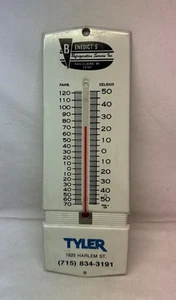 Vintage Advertising Thermometer Benedict’s Refrigeration Eau Claire WI Wis - Picture 1 of 8