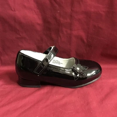 Nuevos Zapatos de Vestir Niñas Josmo 81188 Negro Charol con Flor y Joya Talla 11 Foto 1 de 4