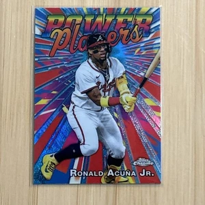 2025 Topps Chrome Ronald Acuna Jr. Power Players Atlanta Braves - Picture 1 of 2