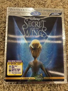 Disney Secret of the Wings (Blu-ray DVD 3D) w lenticular slipcover Flitteriffic - Picture 1 of 3