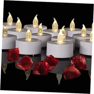 Battery Operated LED Tea Lights: 24PACK Flameless Votive 24pack Warm White - Picture 1 of 7